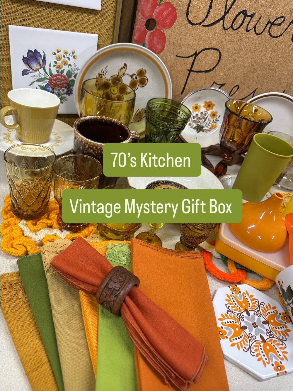 Vintage 1970’s Kitchen Mystery Box- 5 Items Included